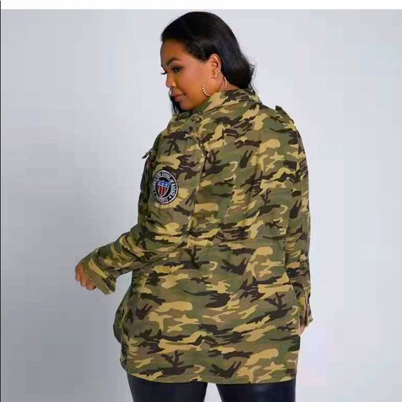 Vintage Camouflage jacket Ladies XXL - Picture 1 of 3